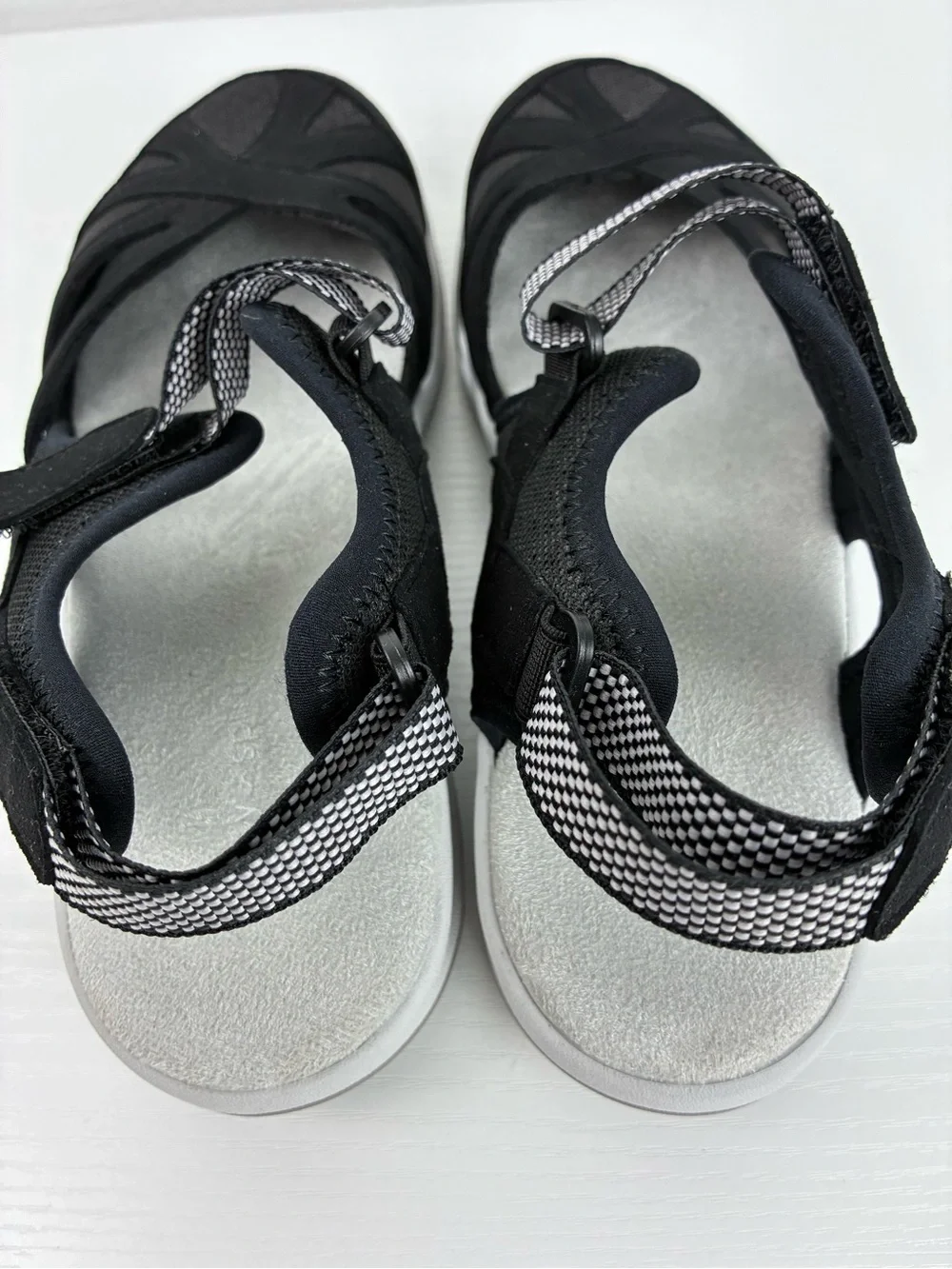 Easy Spirit Esplash Black Water Resistant Sport Sandals Womens 8M Comfort